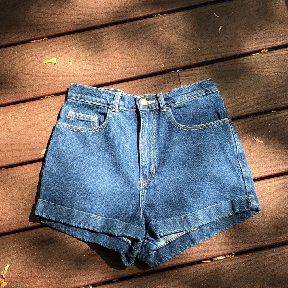 American apparel high waisted shorts